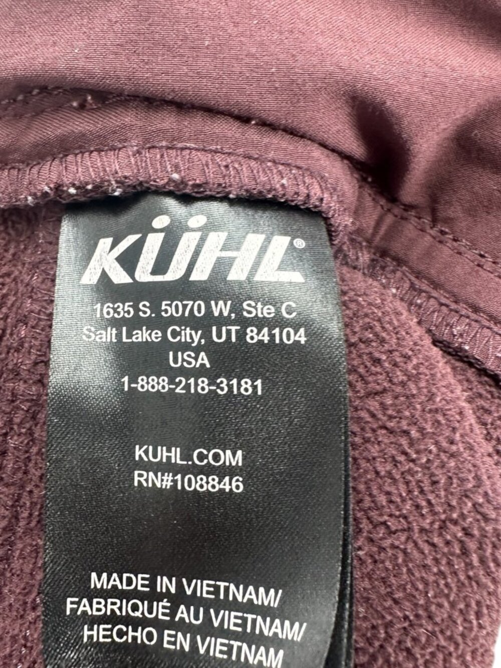 Kuhl Fleece Lined Softshell Hiking Pants 16 Brown Winter Coat Gorpcore - Picture 7 of 11